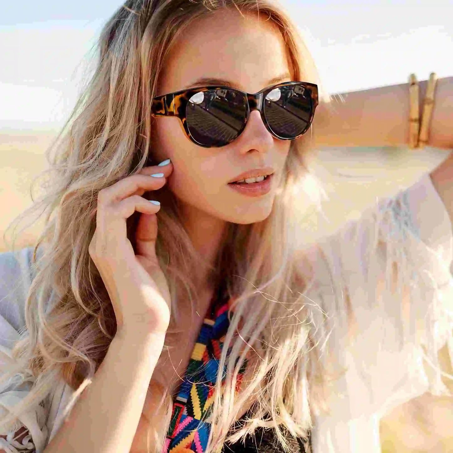 Polarized Sunglasses Fit Over Glasses, Sunglasses for Women to Go Over Glasses Lightweight-SG0179