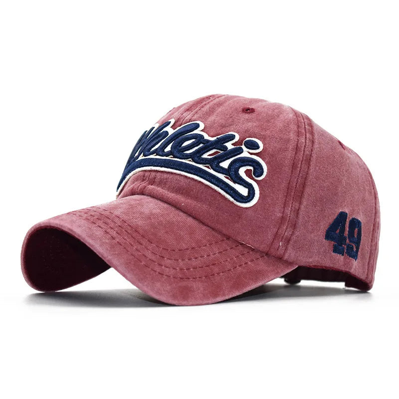 CNTANG Herre-baseballkasket Sommermode Bomuld Bogstavbroderi Hiphop-kasket Snapback Afslappet Udendørs Herre-sportskasket Justerbar