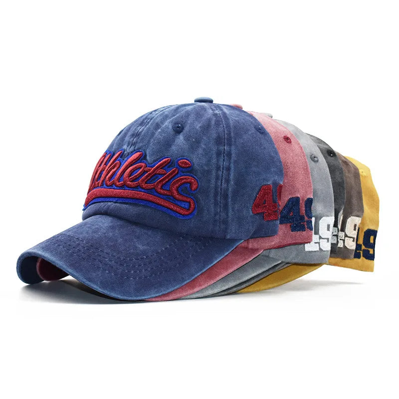 CNTANG Herre-baseballkasket Sommermode Bomuld Bogstavbroderi Hiphop-kasket Snapback Afslappet Udendørs Herre-sportskasket Justerbar