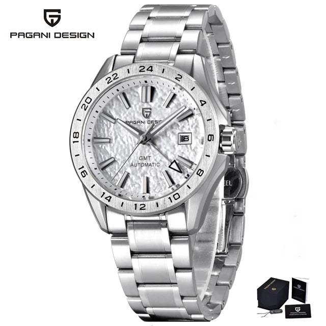 PAGANI DESIGN New GMT Men's Mechanical Watches 100M Waterproof Clock Sapphire Glass Automatic Men Watch PD-1792 Relogio Masculino