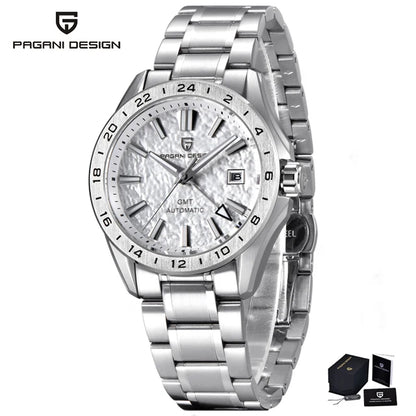 PAGANI DESIGN New GMT Men's Mechanical Watches 100M Waterproof Clock Sapphire Glass Automatic Men Watch PD-1792 Relogio Masculino