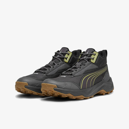 Chaussures de course Puma Authentic OBSTRUCT pour hommes, mi-hautes, avec amorti, élastiques et résistantes à l'usure, 378689-05