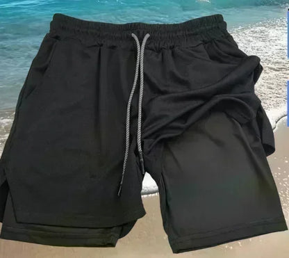 Dragon Ball Anime Summer  2-in-1 Shorts Saiyan 4 Retro Y2K Beach Quick Drying Breathable Slow Running Fashion Shorts