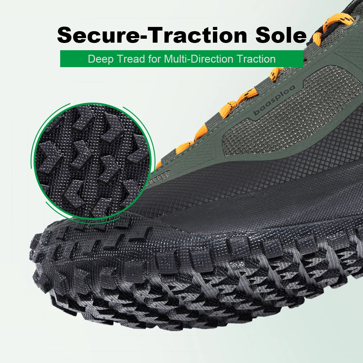 Baasploa herenwandelschoenen: comfortabele, zachte, waterdichte trekking-sneakers voor heren, slijtvast en antislip, geschikt voor buiten en klimmen