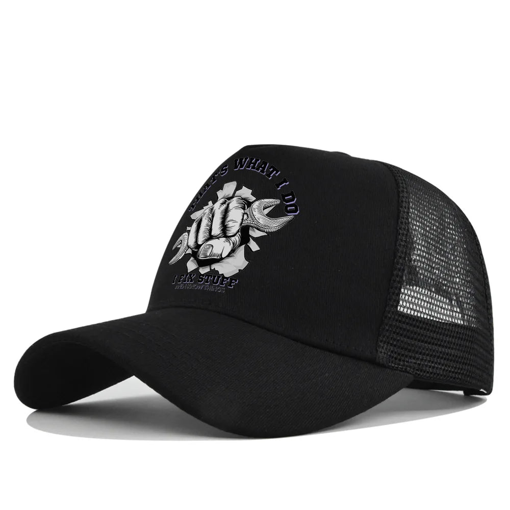 Gorra de béisbol de moda para primavera-verano, de malla estampada y transpirable, con logotipo personalizado para hombres, mujeres y parejas; gorra con visera, casquette.