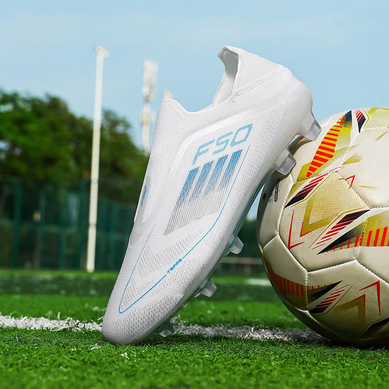 Chaussures de football pour hommes, crampons d'entraînement, chaussures de soccer FG ultralégères et respirantes, livraison directe, crampons longs pour matchs sportifs, baskets d'intérieur