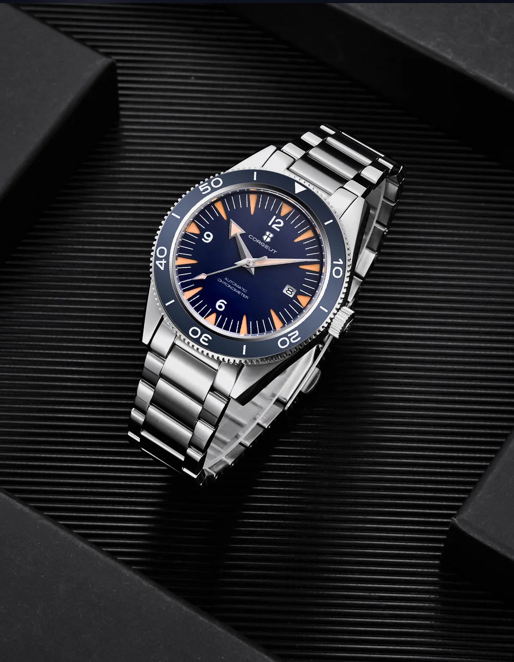 Ceramic Bezel 100 Waterproof Luxury Corgeut Watch Men 41mm Sapphire Mechanical Clock Diver Miyota Automatic Wristwatch