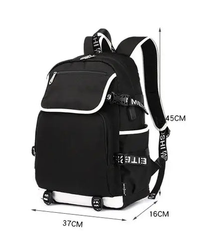 Zaino Fortnites di grande capienza, borsa a tracolla casual con porta USB, unisex, in stile anime, zaino scolastico per studenti, nuovo e alla moda, regalo di cancelleria