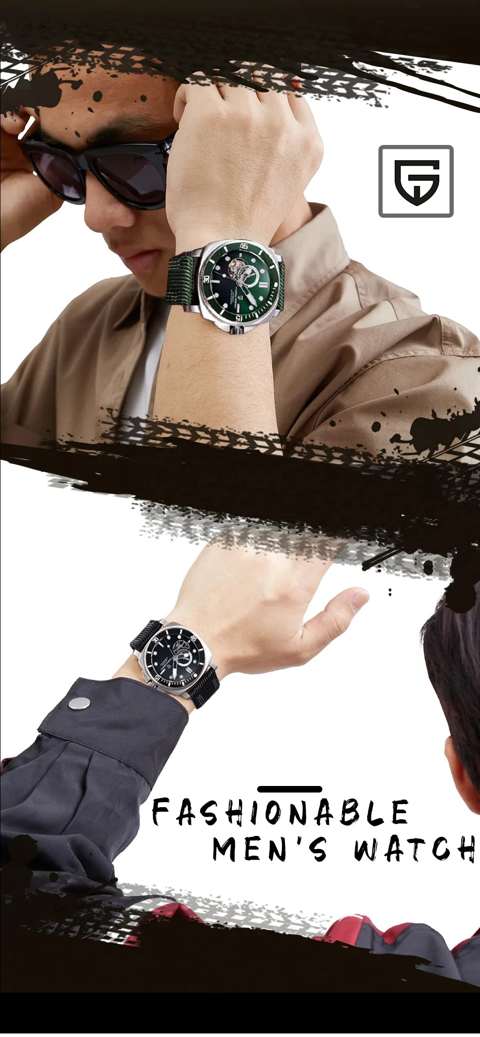 PD1736 PAGANI DESIGN 2025 Men Automatic Mechanical Watches Casual Fashion Sapphire Stainless Steel Diving TMI NH39 Reloj Hombre