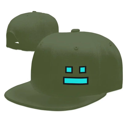 Videoigra Geometry Dash: bejzbolske kapice Snapback za moške in ženske, nastavljive kapice, hip-hop bejzbolske kapice, casquette