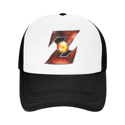 Adult Dragon Ball  Z Logo Trucker Caps Mesh Baseball Cap Polyester Hats Trucker Hat Breathable Sports Cap Summer, Produit gaming premium Fraquane