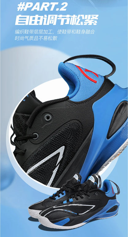 Men's Basketball Shoes Breathable Cushioning Non-Slip Wearable Runing Shoes Gym Training Athletic Basketball Sneakers for Men