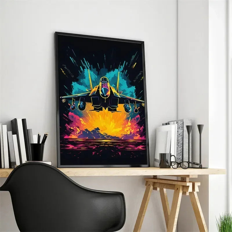 Póster Néon de Personagem de Videojogo com Gamepad, Auscultadores, Futebol e Basquetebol em Tela — Arte de Parede para Decoração de Quarto Gaming