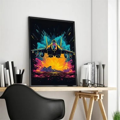Póster Néon de Personagem de Videojogo com Gamepad, Auscultadores, Futebol e Basquetebol em Tela — Arte de Parede para Decoração de Quarto Gaming