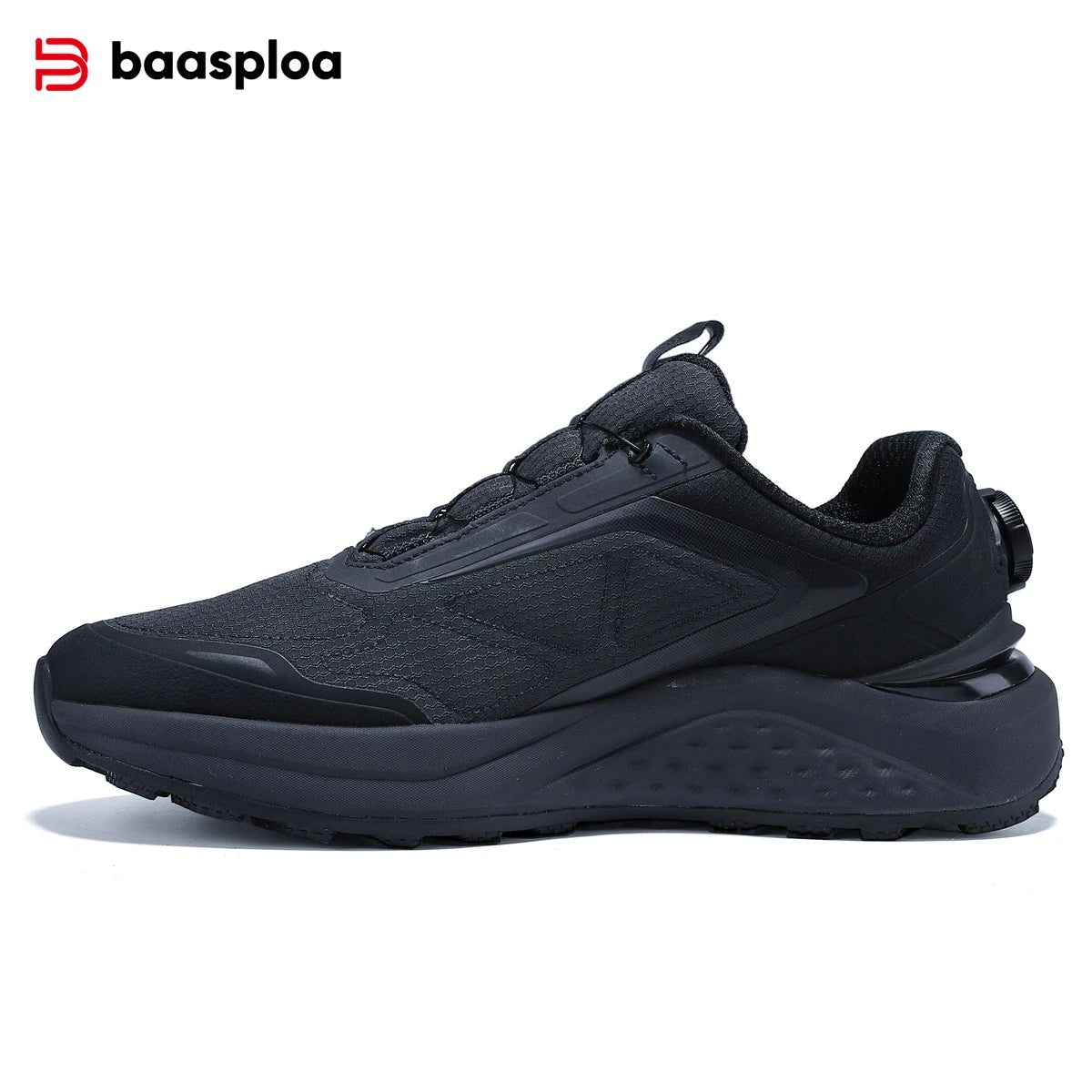 Baasploa Men Hiking Shoes Outdoor Climbing Mesh Breathable Travel Walking Shoes Male Non-Slip Wear Resistant Comfortable Sneakers