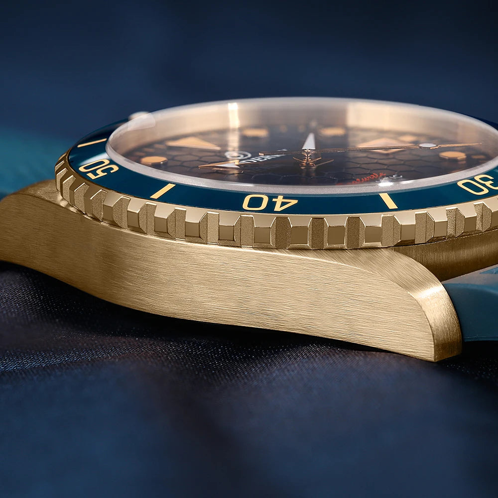 Boderry Seaturtle Titanium Diver Watch Men Luxury Bronze Watches Automatic Mechanical Wristwatch Sport 200M Waterproof Luminous