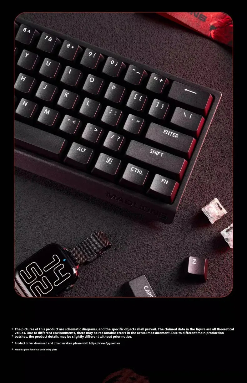 Madlions mad60he Mad60 Mad68 HE Mechanical Keyboard Magnetic Switch Mad60he Wired Game Keyboard Rapid Trigger Rgb Keyboard