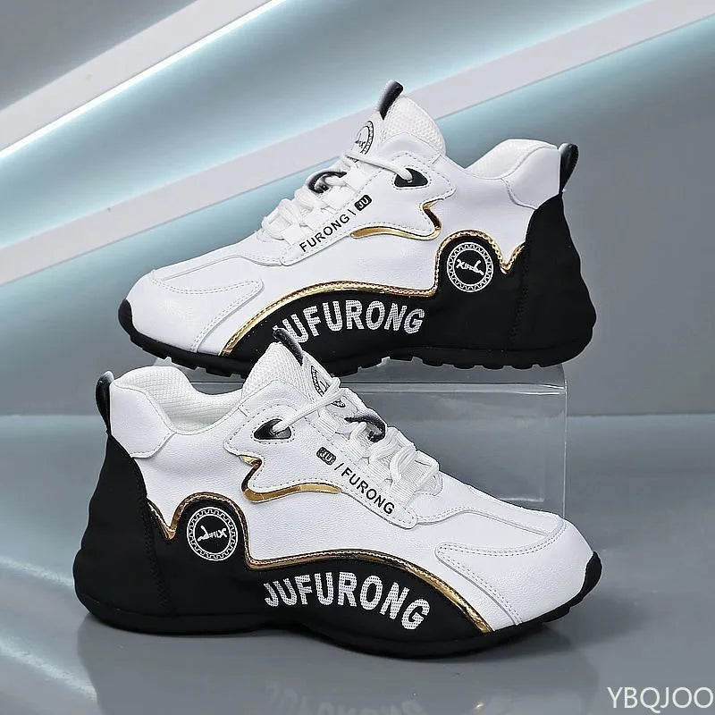 Large Size Spring and Autumn New Thick Sole Height-Increasing Casual Men's Shoes, Niche Trend Versatile Flat Sports Shoes for Men