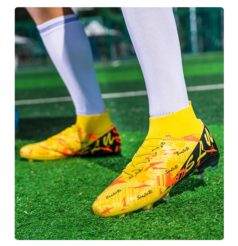 Brand Fashion Football Sneakers for Men Women Professional Field Boot Big Size 46 Long Spikes Soccer Cleats Men botas de futbol
