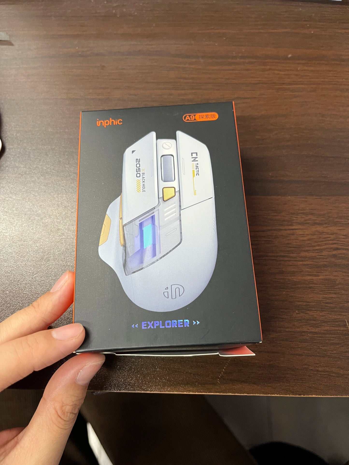 High Quality Inphic A9 200-2400dpi Blueto0th 5.0 Mouse Silent Charging Mechanical Feel Wireless Mouse for Tablet gaming mouse