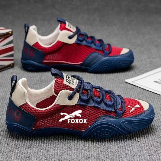 Men's Breathable Running Shoes Lightweight Mesh Upper Comfortable Soft Sole Sporty Casual Sneakers Trendy Summer Footwear