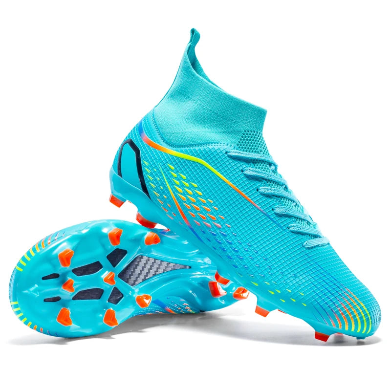 Men’s Outdoor Football Boots Professional Training Soccer Shoes Soccer Cleats Turf Futsal Match Grass Unisex Non-Slip Breathable