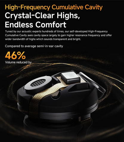 QCY HT10 AilyBuds Pro+ ANC Wireless Earbuds – Hi-Res LDAC Bluetooth 5.3 Earbuds, 6 Mic AI HD Call, Adaptive Noise Cancelling TWS Earphones with Multipoint Connection
