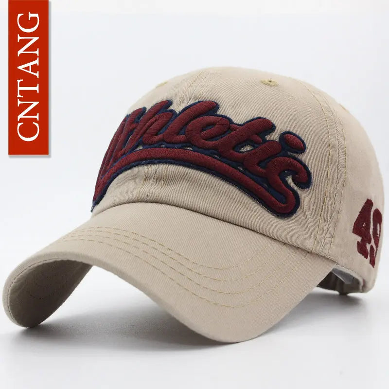 Big Letter Embroidery Baseball Cap Men Summer Casual Women Fashion Snapback Cotton Caps Visor Hip Hop Hat Autumn Adjustable