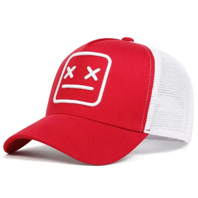 Unisex XX geborduurde baseballpetten met net, verstelbare casual petten, lente- en zomerpetten met zonbescherming voor buiten
