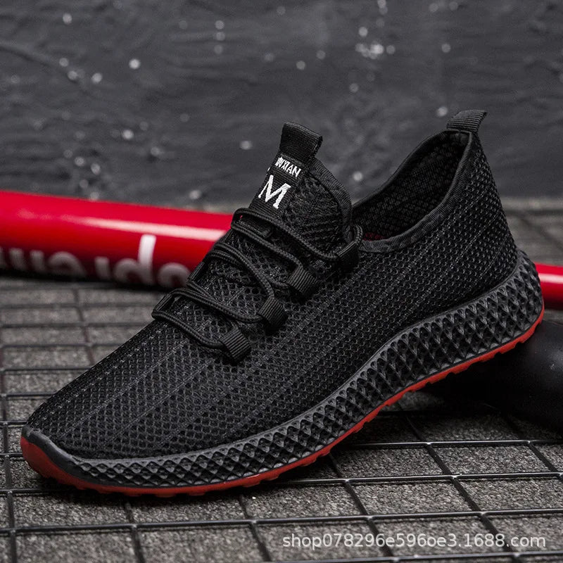 New Men's Casual Sports Shoes Outdoor Thick Bottom Versatile Summer Workwear Trendy Shoes Anti-Slip Wear-Resistant Rubber Sole