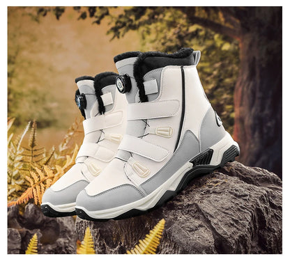 Bottes de neige imperméables pour hommes, chaussures d'extérieur d'hiver, semelle intermédiaire chaude avec antidérapantes, résistantes à l'abrasion, 2025