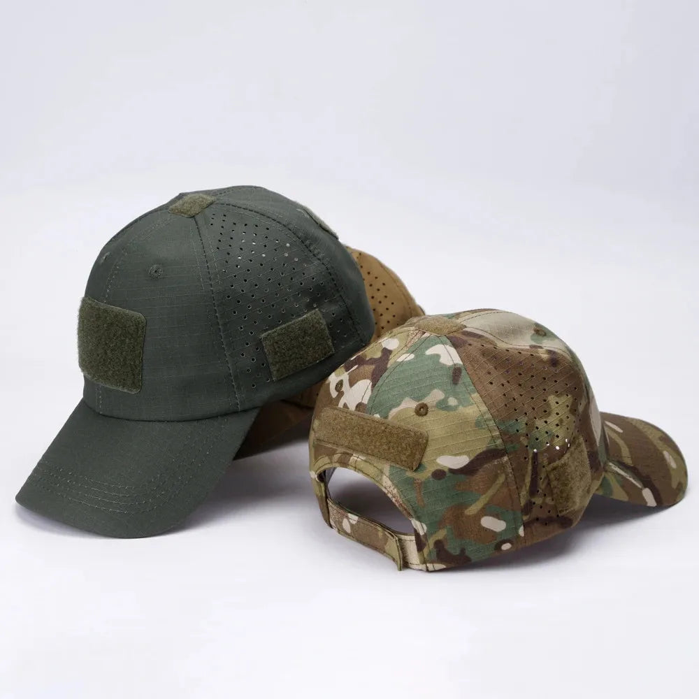 1 stk. Ny camouflage-baseballkasket til mænd, åndbar solhat til udendørs sport, jagt, vandreture, camping, strand og fiskeri