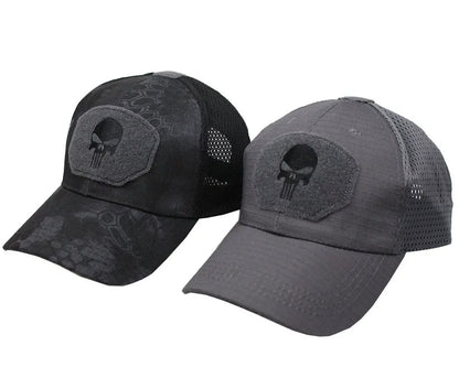 Camouflage Baseball Cap Mesh Breathable Special Forces Tactical Camo Hat Skull Duck Visor Hat