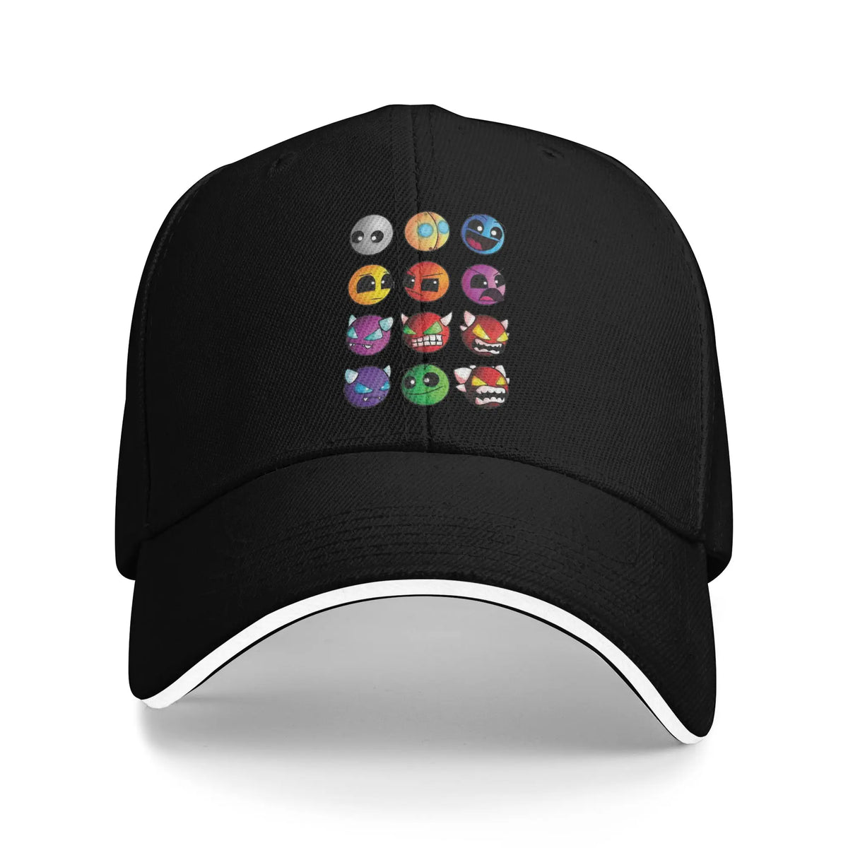 Geometri Gaming-terning Dash Baseballkasketter Hip Hop Extreme Demon Sandwich-kasket Unisex-stil Justerbar Dad Hat Løb Golf