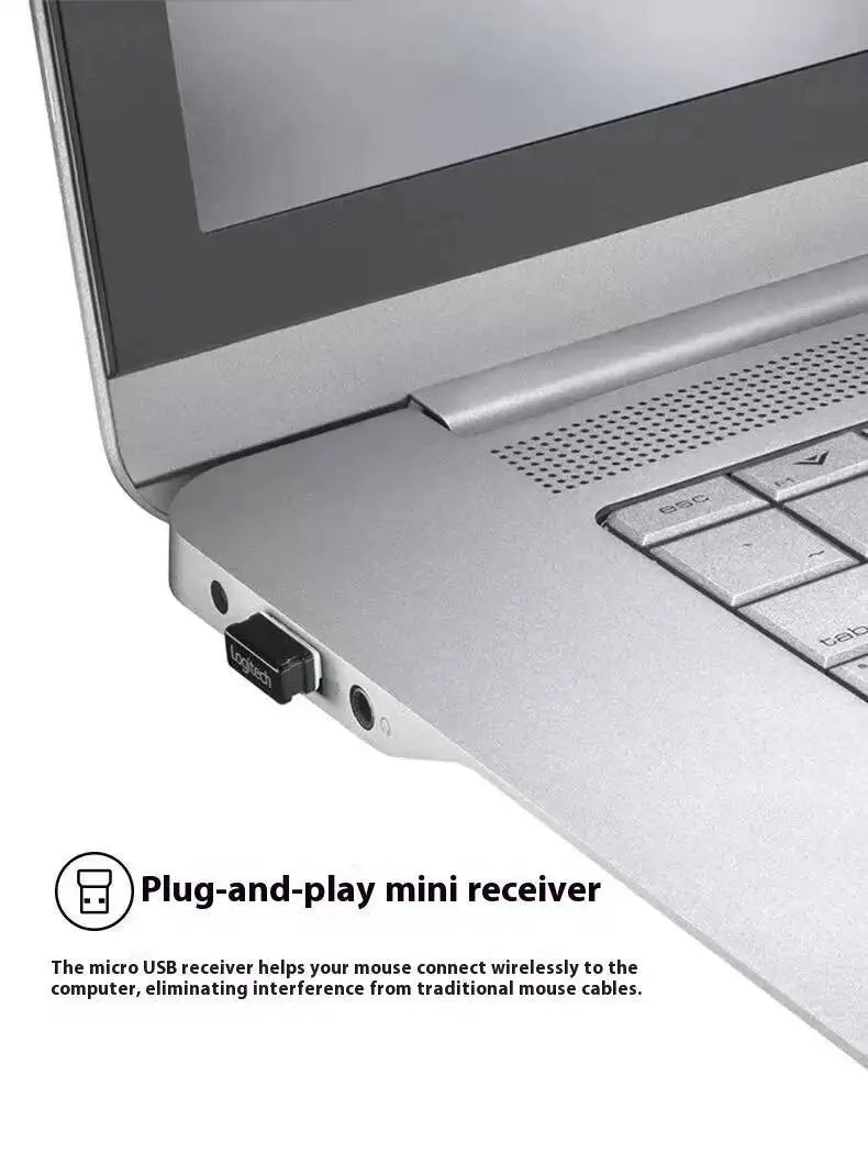 Logitech M330 Professionelle Büromaus, kompakt, leise, leicht zu transportieren, angenehm in der Handhabung und speziell entwickelt1