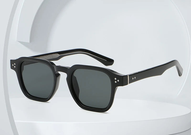 Peekaboo irregular sunglasses for women black brown retro style square sun glasses for men uv400 summer accessories 2025