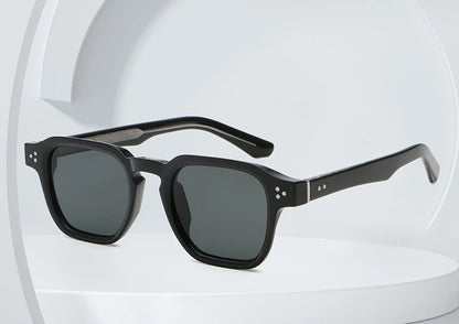 Peekaboo irregular sunglasses for women black brown retro style square sun glasses for men uv400 summer accessories 2025