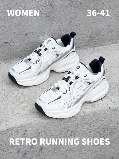 Baasploa Women Sports Shoes Outdoor Lightweight Breathable Jogging Sneakers Female Casual Mesh Anti-slip Lace Up Running Shoes