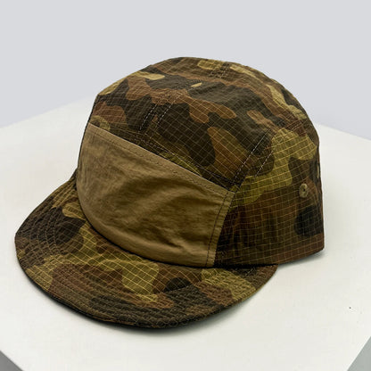 Unisexové kšiltovky CAMO s rychleschnoucí výšivkou písmen, sluneční kšiltovky s barevnými bloky, prodyšné osobní kšiltovky s šikmým kšiltem, univerzální kšiltovky