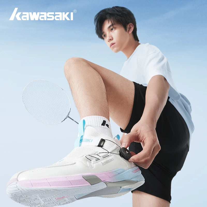 Zapatillas profesionales de bádminton Kawasaki King Series 2.0 para hombre y mujer, deportivas antitorsión originales, zapatillas de tenis para hombre, sneakers A3311