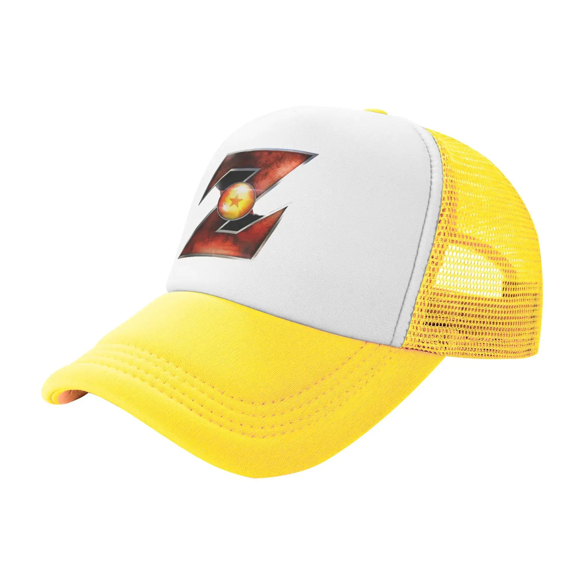 Adult Dragon Ball  Z Logo Trucker Caps Mesh Baseball Cap Polyester  Hats Trucker Hat Breathable Sports Cap Summer, produit gaming premium Fraquane, équipement gamer
