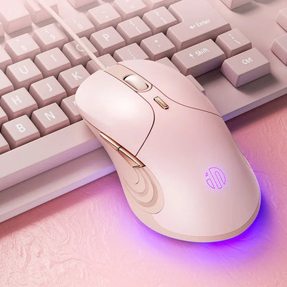 INPHIC B1 kabelgebundene USB-Maus, leise Office- und Gaming-Maus für PC und Laptops
