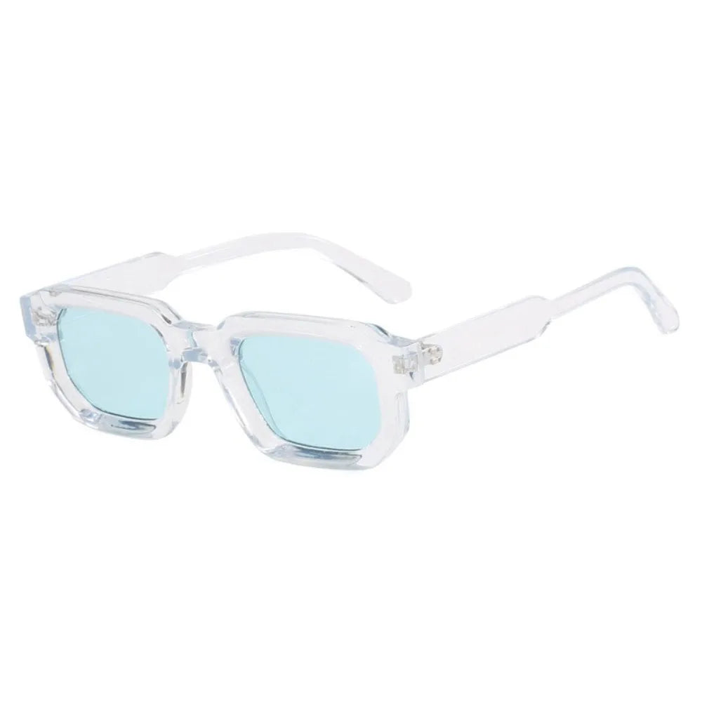 UV Protection Small Frame Square Sunglasses Punk Square Women Sun Glasses Leopard Print UV400 Retro Eyewear Photography