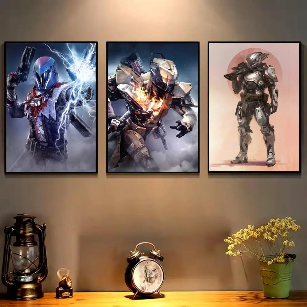 Destiny Poster Self-adhesive Art Waterproof Paper Sticker Coffee House Wall Decor