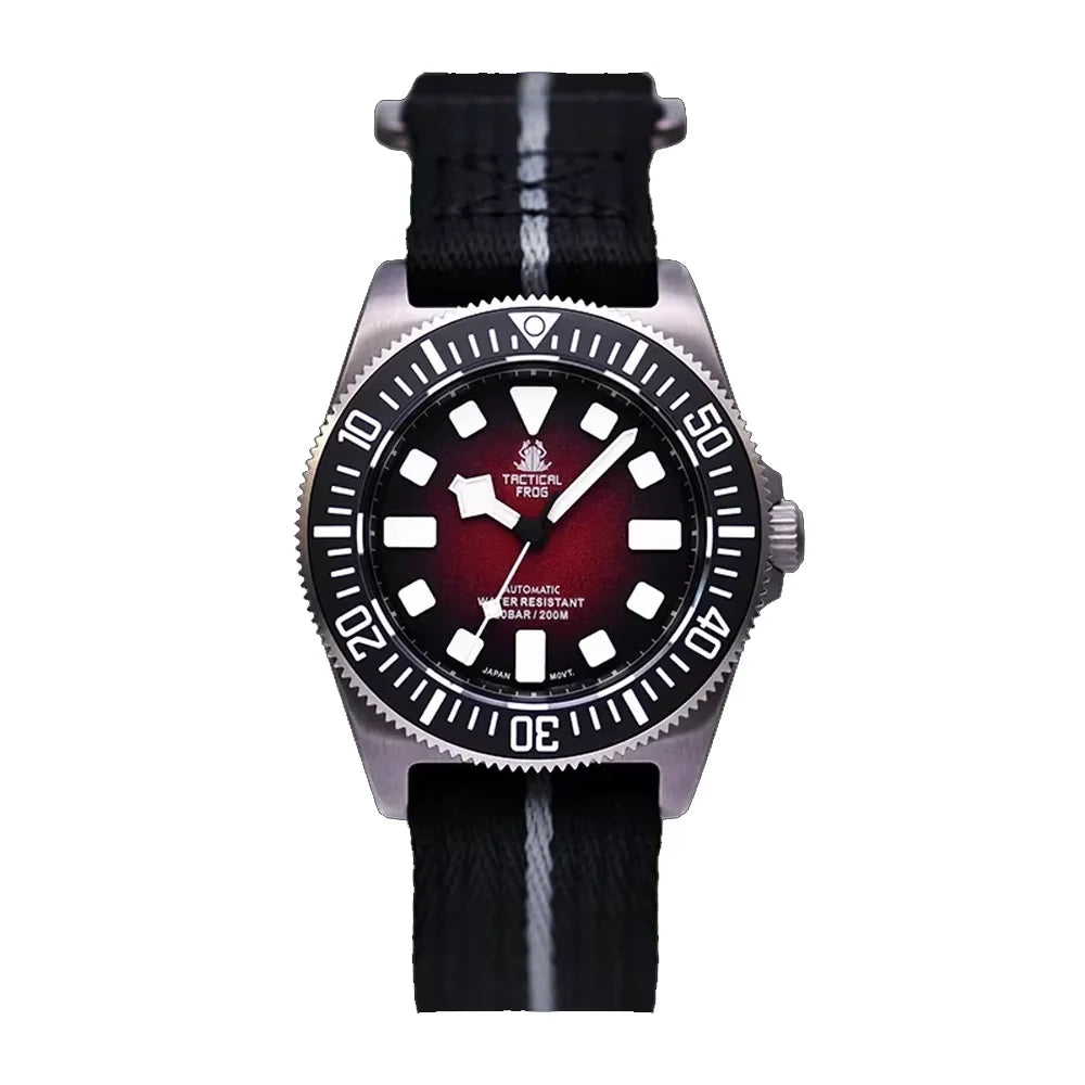 Tactical Frog FXD V4 Mechanische Uhr NH35 Automatikwerk Titan-Herrenuhr 200m wasserdicht Saphirglas Leuchtzeiger 42mm Uhr
