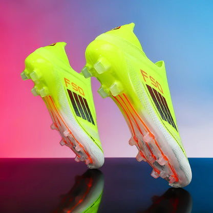 Chaussures de football pour hommes, crampons d'entraînement, chaussures de soccer FG ultralégères et respirantes, livraison directe, crampons longs pour matchs sportifs, baskets d'intérieur