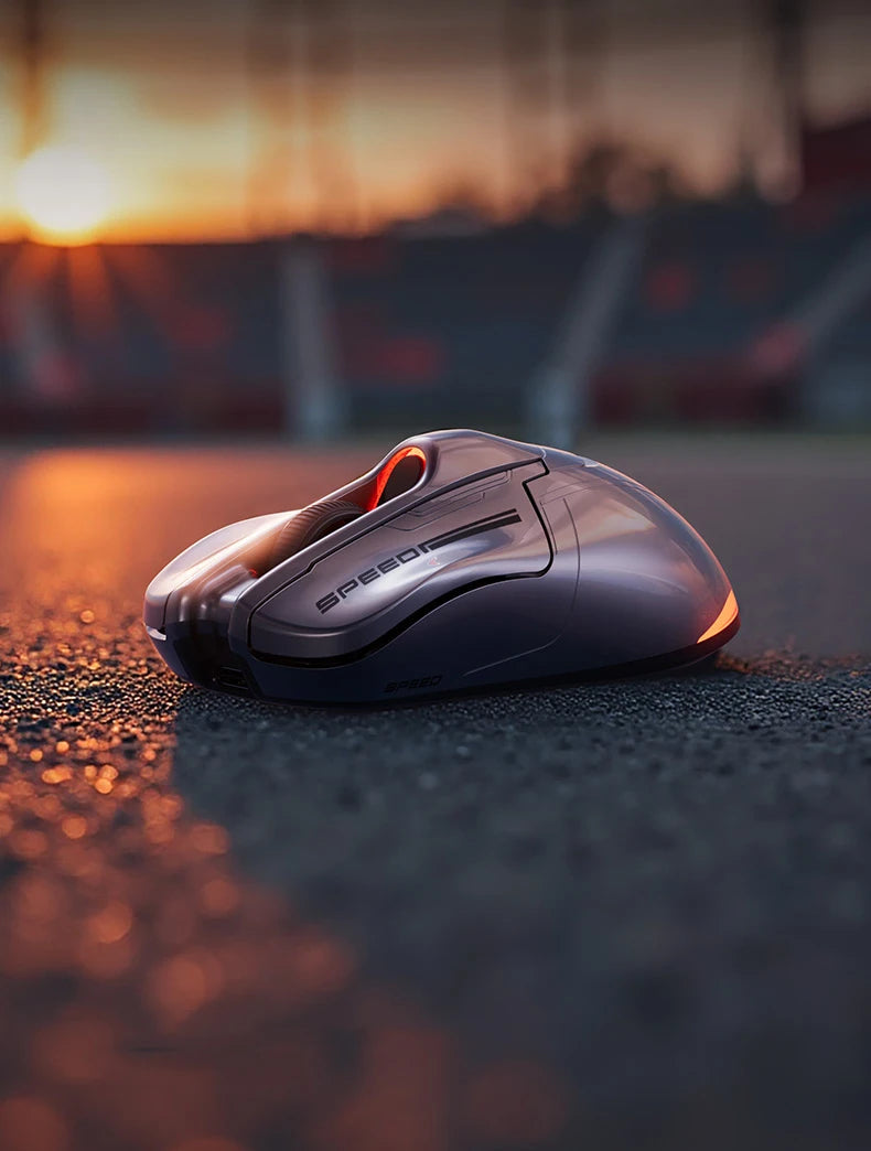 INPHIC Super Racing Car Series kabellose Bluetooth-Gaming-Maus 500mA mit Akkustandsanzeige und anpassbaren Lichteffekten