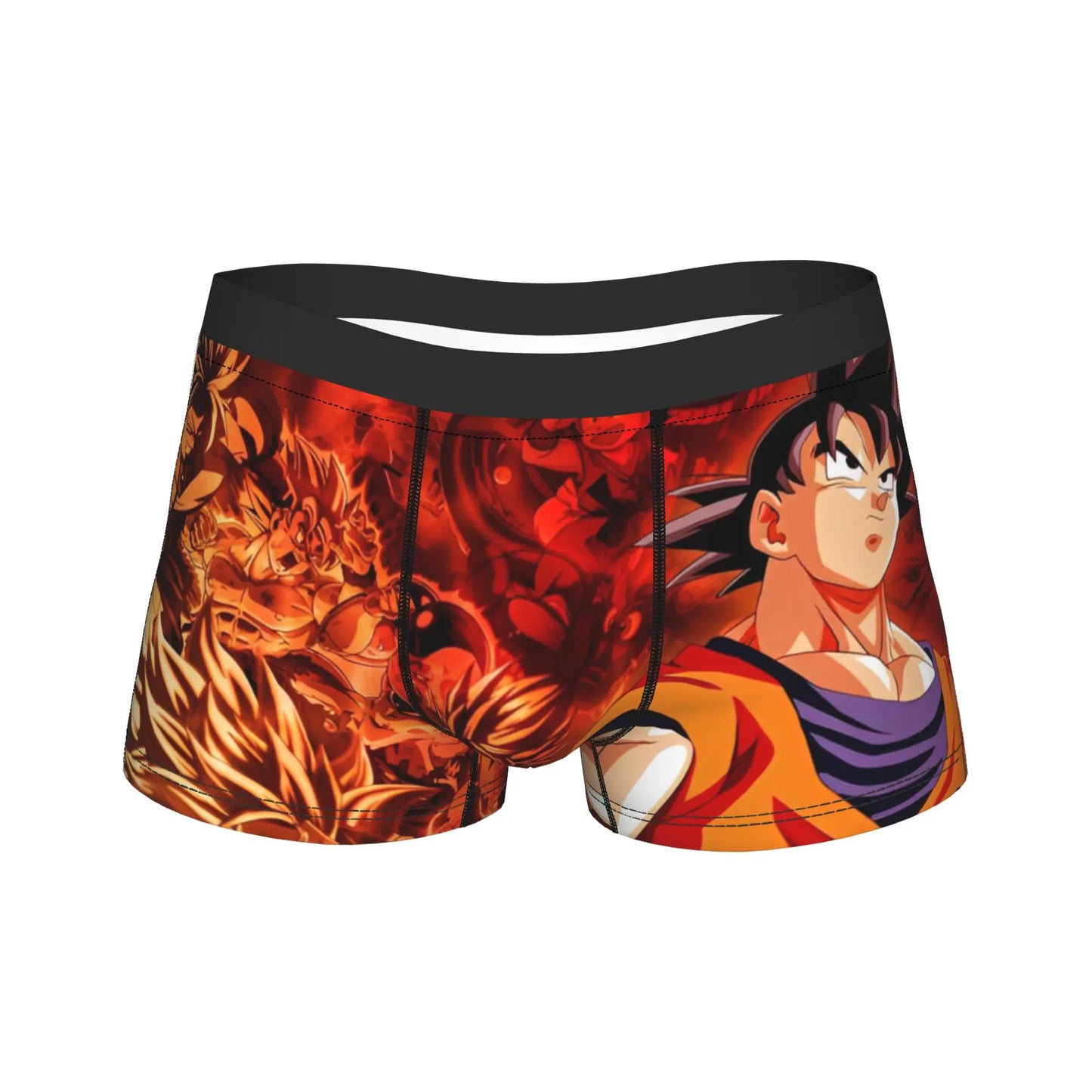 Men Dragon Ball Z Goku Vegeta DBZ Underwear  Funny Boxer Briefs Shorts Panties Homme Soft Underpants Plus Size