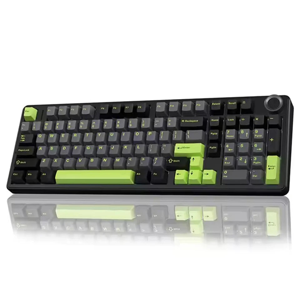 Tastiera meccanica gaming AULA F99PRO 99 tasti, tri-mode wireless, hot-swappable, struttura gasket, tastiera personalizzabile con manopola multimediale