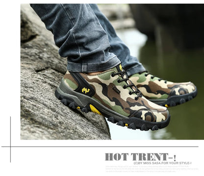 Casual Shoes Men Summer Outdoor Sneakers Women Footwear Trainer Waterproof Camouflage Army Shoe Male Military Shoes Tenis Jeans